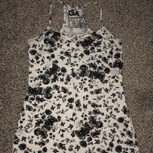 Black and white racerback cami
